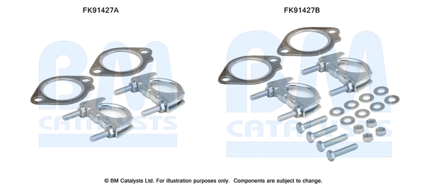 Set montare, catalizator FK91427 BM CATALYSTS