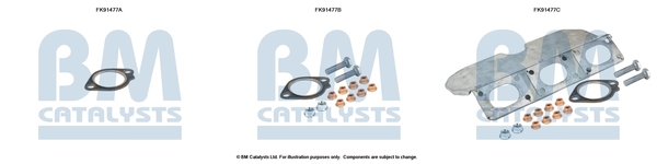 Set montare, catalizator FK91477 BM CATALYSTS