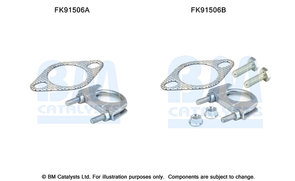 Set montare, catalizator FK91506 BM CATALYSTS