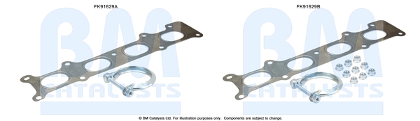 Set montare, catalizator FK91629 BM CATALYSTS