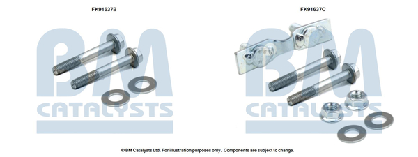 Set montare, catalizator FK91637 BM CATALYSTS