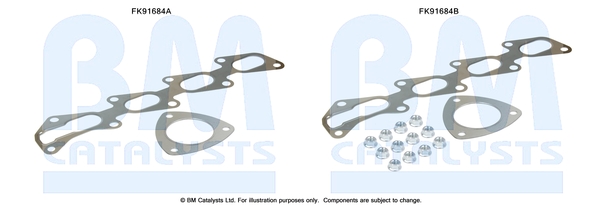 Set montare, catalizator FK91684 BM CATALYSTS
