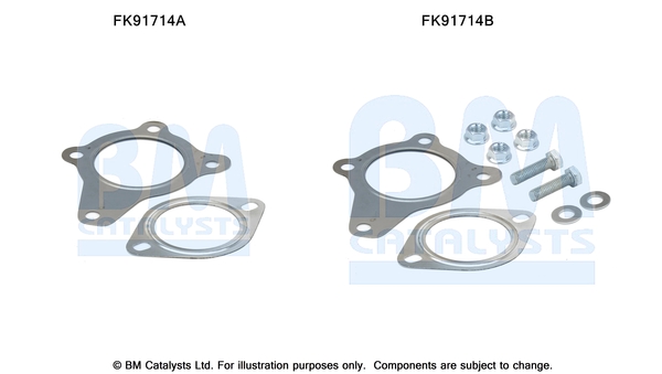 Set montare, catalizator FK91714 BM CATALYSTS
