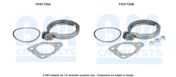 Set montare, catalizator FK91720 BM CATALYSTS