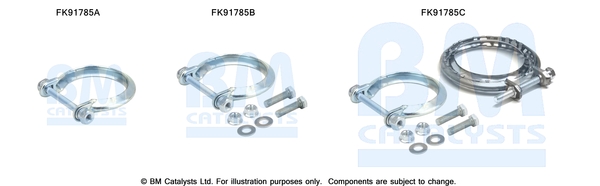 Set montare, catalizator FK91785 BM CATALYSTS