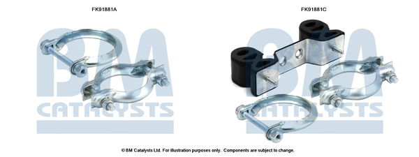 Set montare, catalizator FK91881 BM CATALYSTS