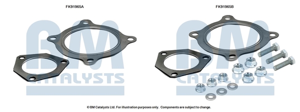 Set montare, catalizator FK91965 BM CATALYSTS