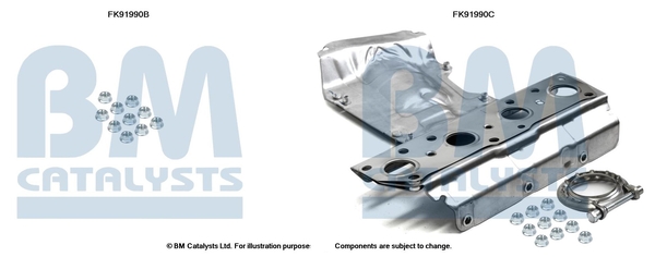Set montare, catalizator FK91990 BM CATALYSTS