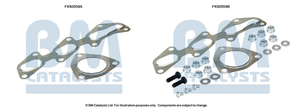 Set montare, catalizator FK92059 BM CATALYSTS