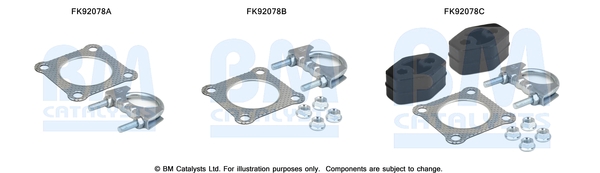 Set montare, catalizator FK92078 BM CATALYSTS
