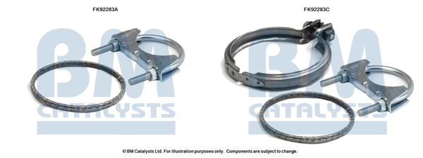 Set montare, catalizator FK92283 BM CATALYSTS