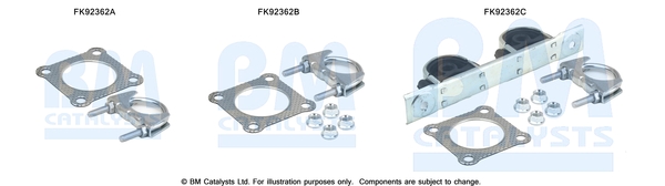 Set montare, catalizator FK92362 BM CATALYSTS