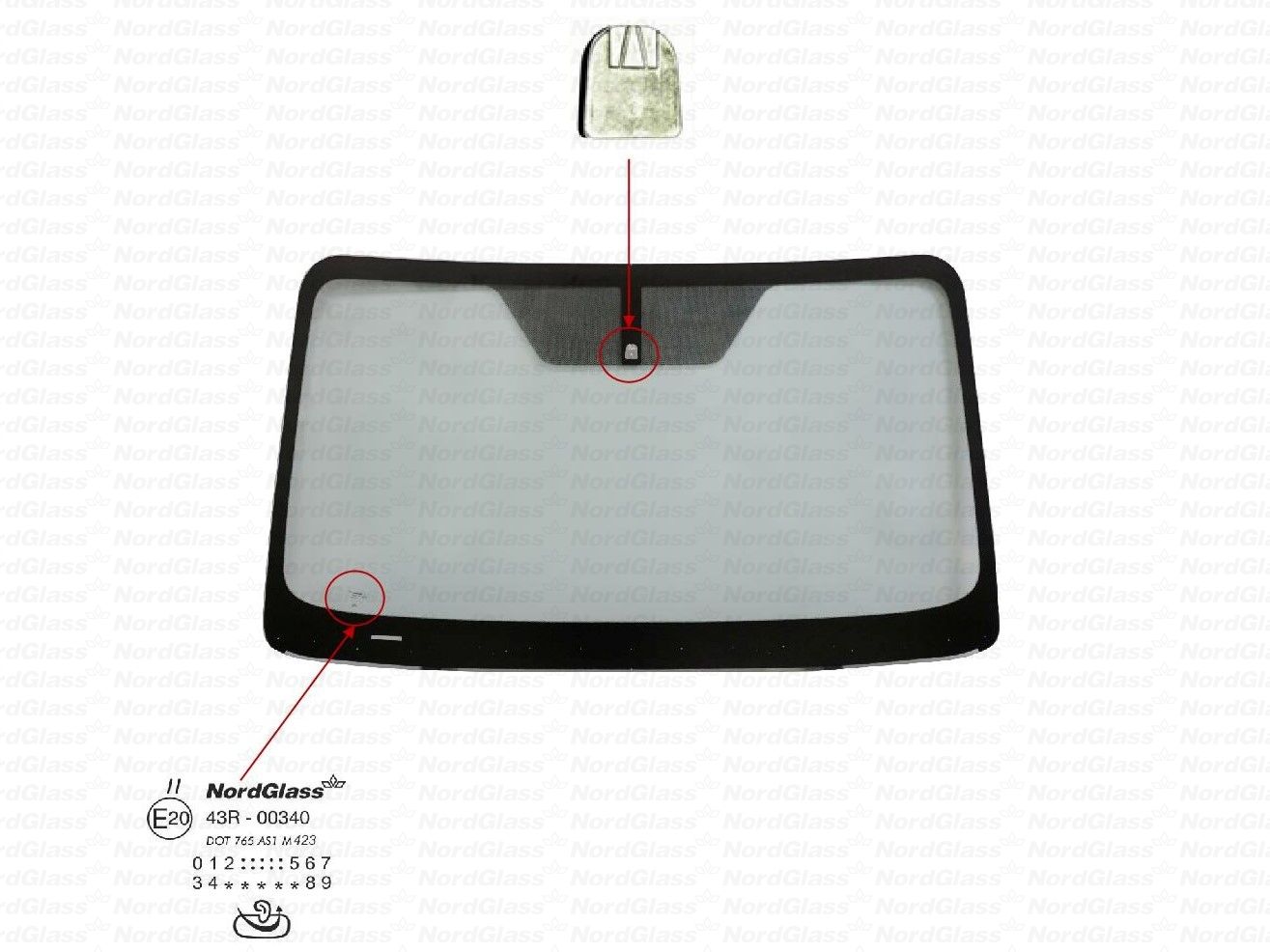 Parbriz 4154178 NORDGLASS