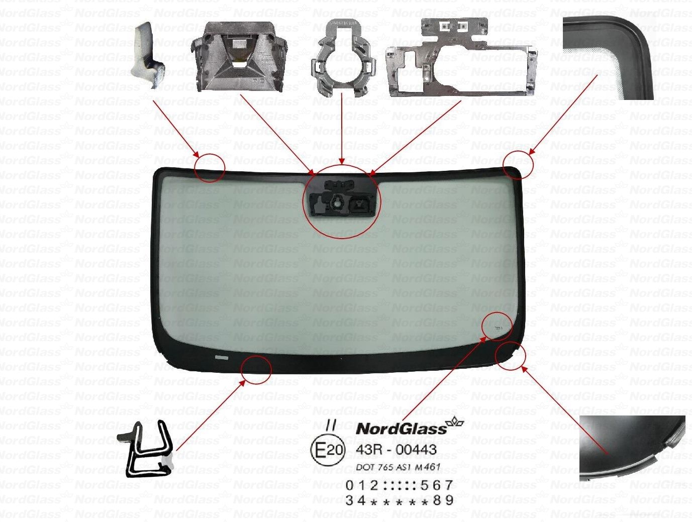 Parbriz 4165243 NORDGLASS