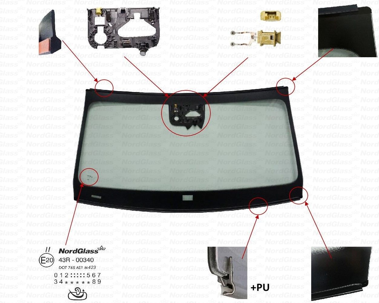 Parbriz 4183178 NORDGLASS