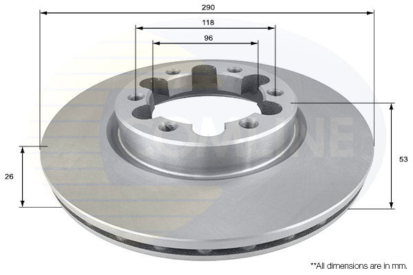 Disc frana ADC0285V COMLINE