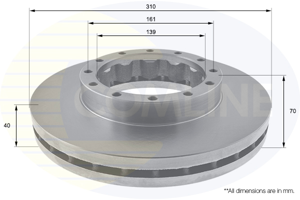 Disc frana ADC0384V COMLINE