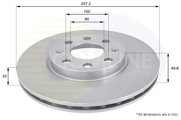 Disc frana ADC1138V COMLINE