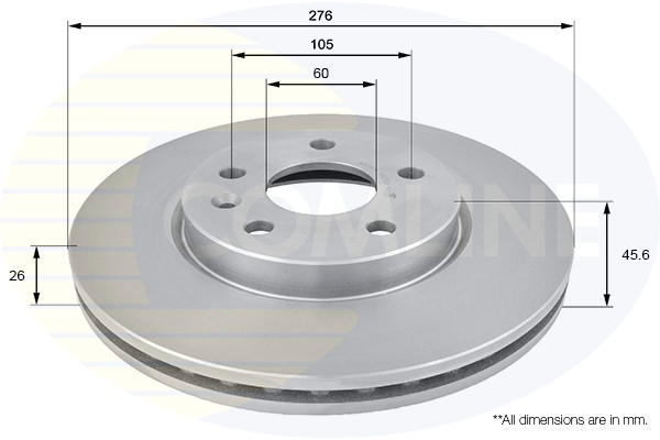 Disc frana ADC1151V COMLINE