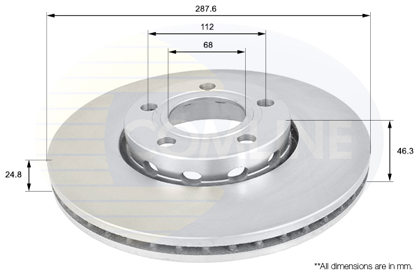 Disc frana ADC1417V COMLINE