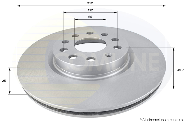 Disc frana ADC1449V COMLINE