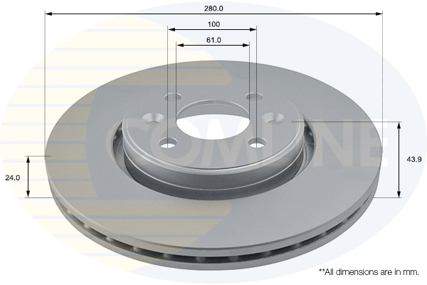 Disc frana ADC1517V COMLINE