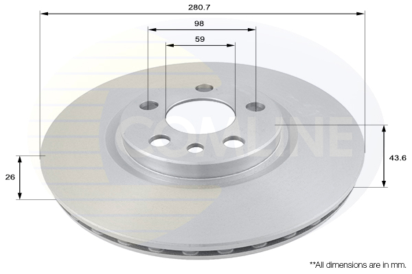 Disc frana ADC1522V COMLINE