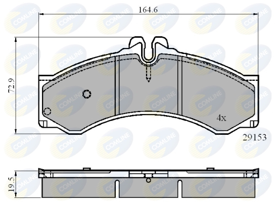 Set placute frana,frana disc CBP0271 COMLINE