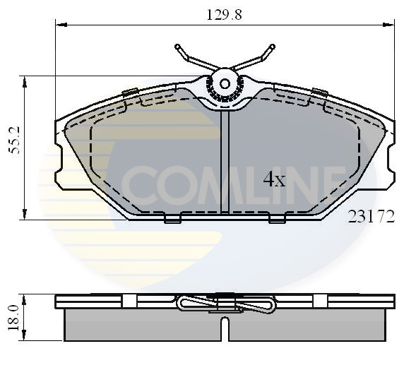 Set placute frana,frana disc CBP0526 COMLINE