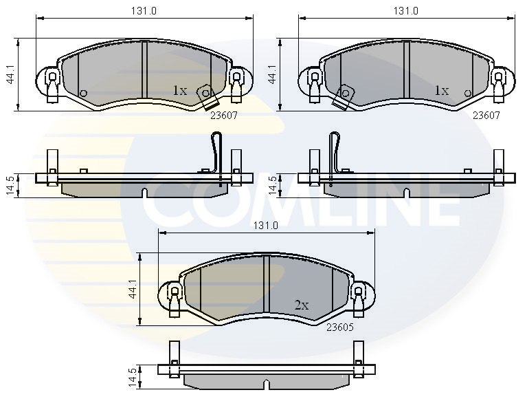 Set placute frana,frana disc CBP3893 COMLINE