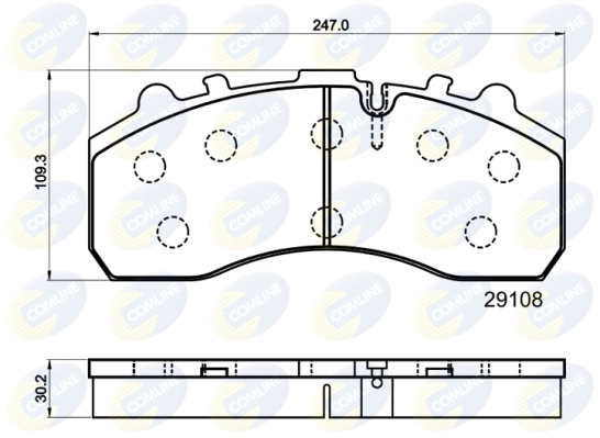 Set placute frana,frana disc CBP9042MK COMLINE