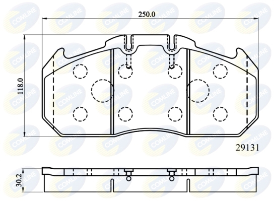 Set placute frana,frana disc CBP9058MK COMLINE