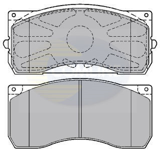 Set placute frana,frana disc CBP9075K COMLINE