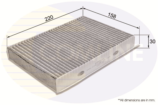 Filtru, aer habitaclu EKF343A COMLINE