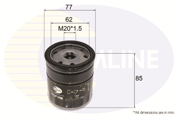 Filtru ulei EOF288 COMLINE