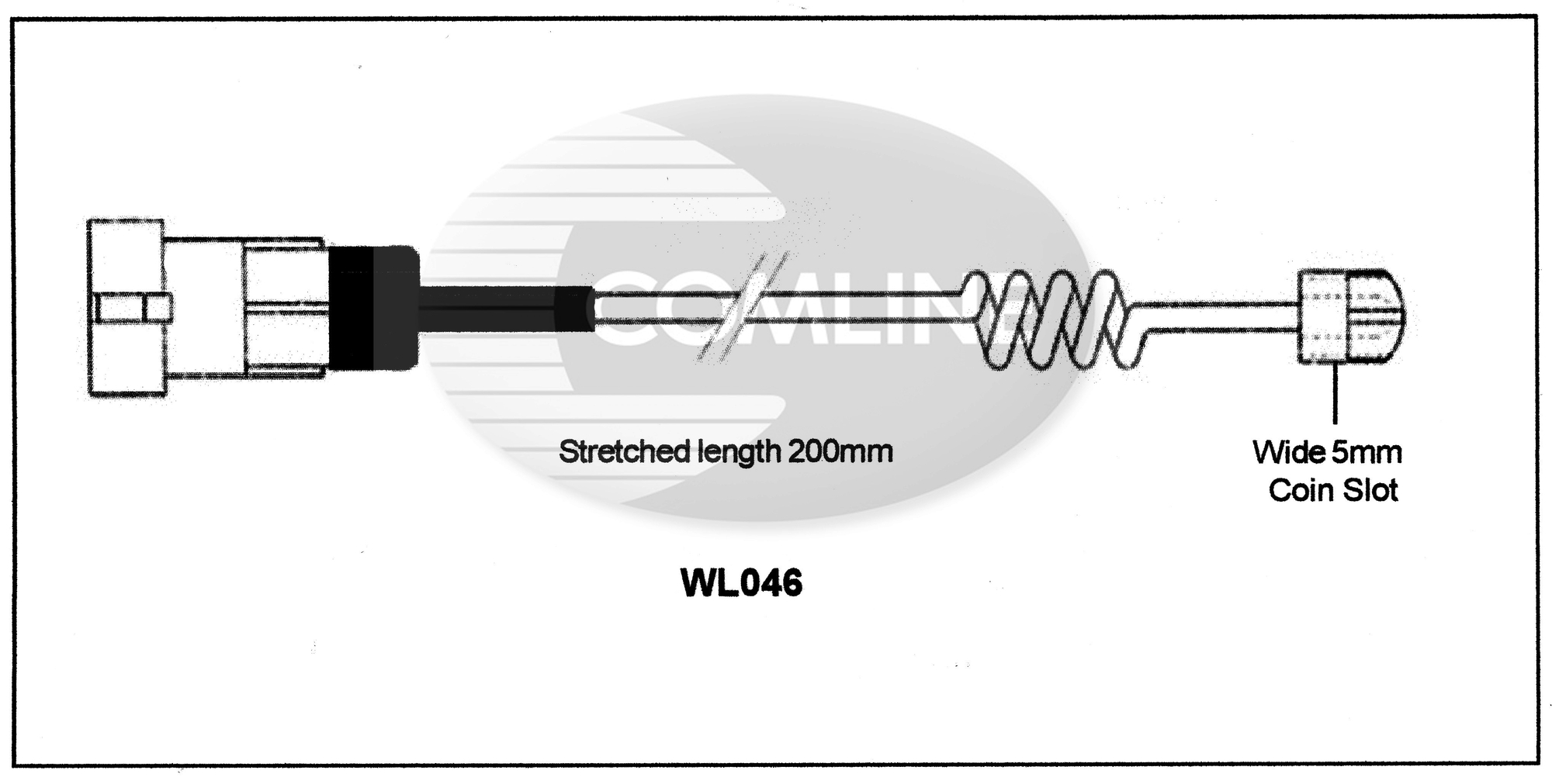 Senzor de avertizare,uzura placute de frana WL046 COMLINE
