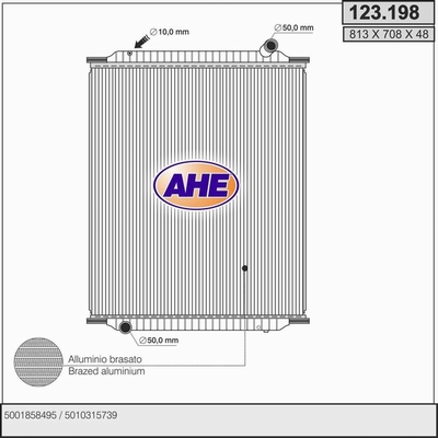 Radiator, racire motor 123.198 AHE