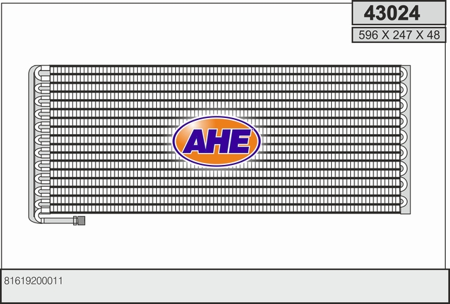 Condensator, climatizare 43024 AHE