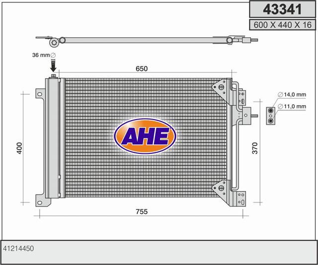 Condensator, climatizare 43341 AHE
