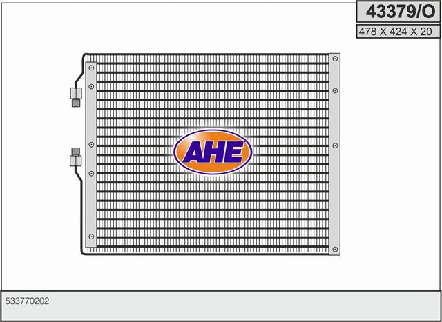 Condensator, climatizare 43379/O AHE