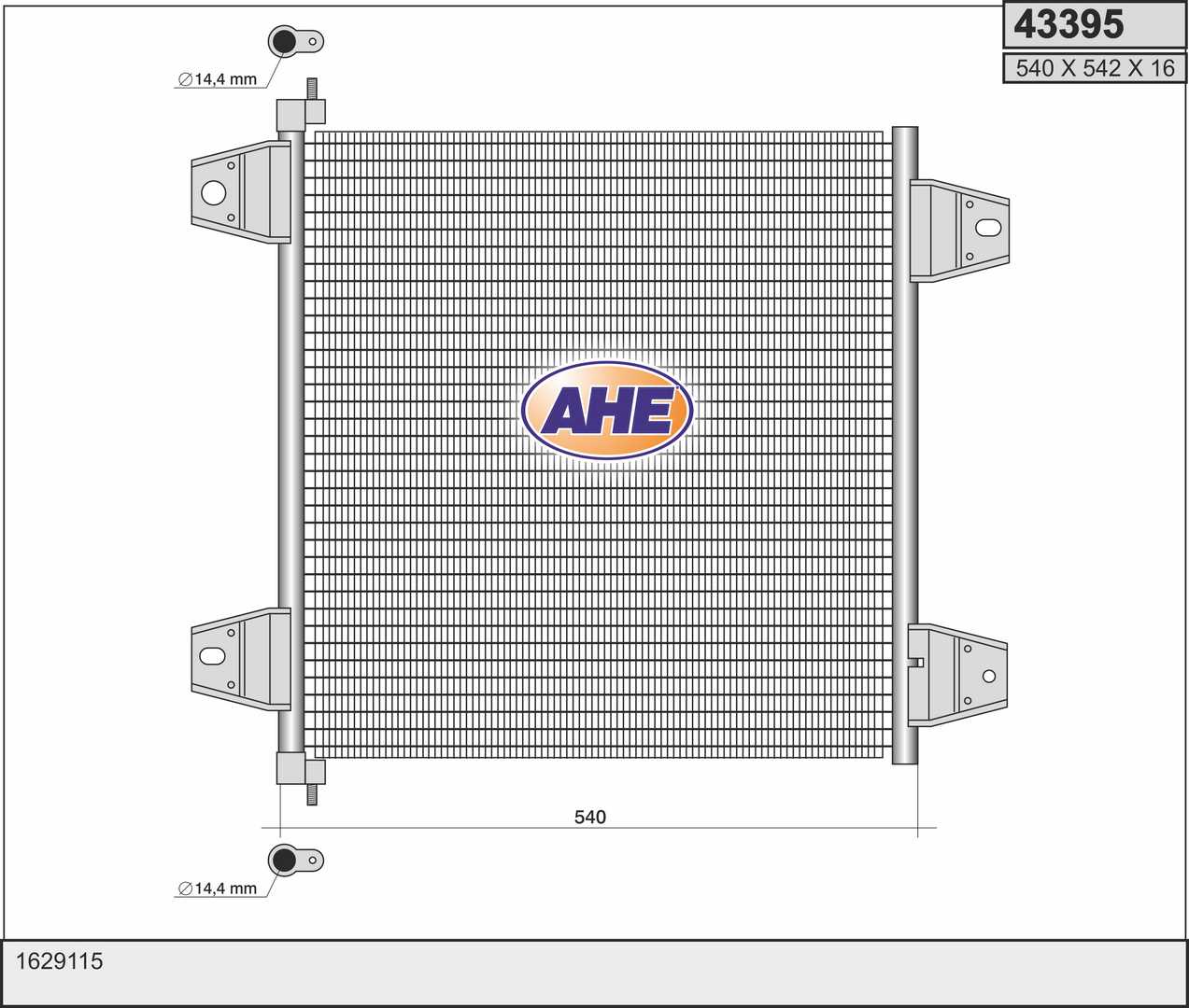 Condensator, climatizare 43395 AHE