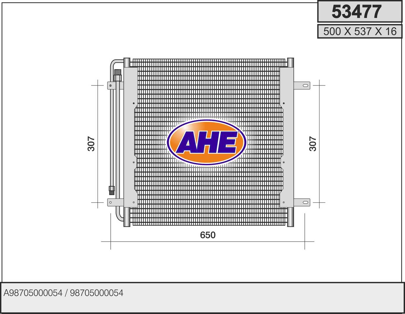 Condensator, climatizare 53477 AHE