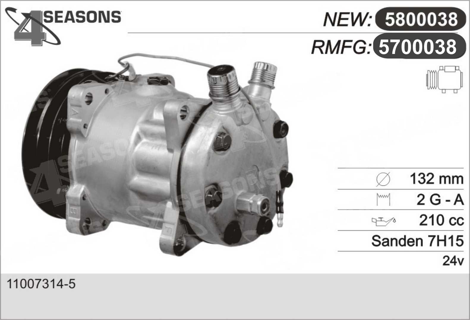 Compresor, climatizare 5700038 AHE
