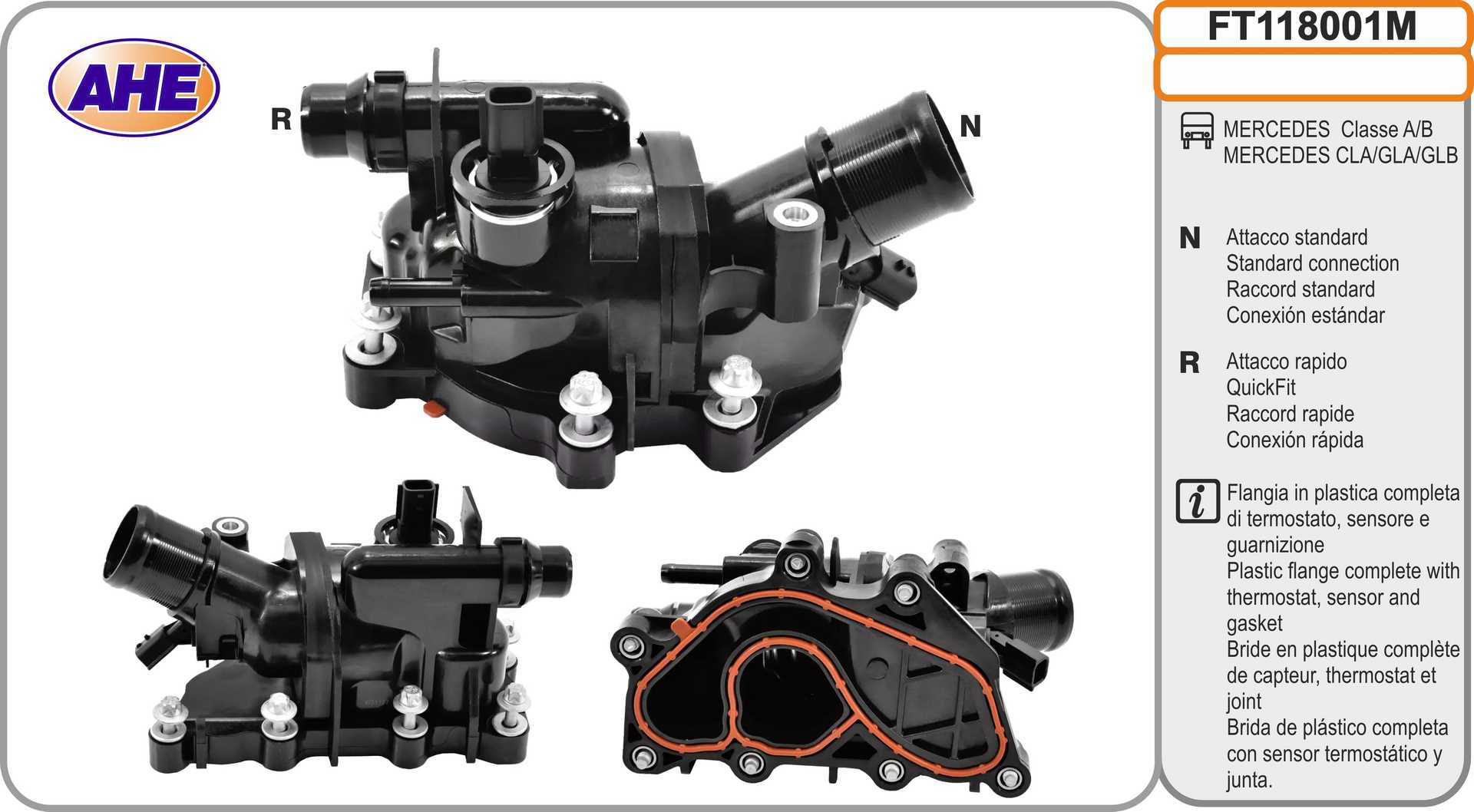 Flansa lichid racire FT118001M AHE