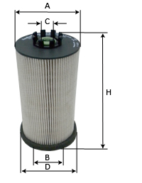 Filtru combustibil CE 1330 MEX1 SAMPIYON FILTER