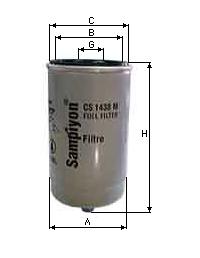 Filtru combustibil CS 1438 M SAMPIYON FILTER