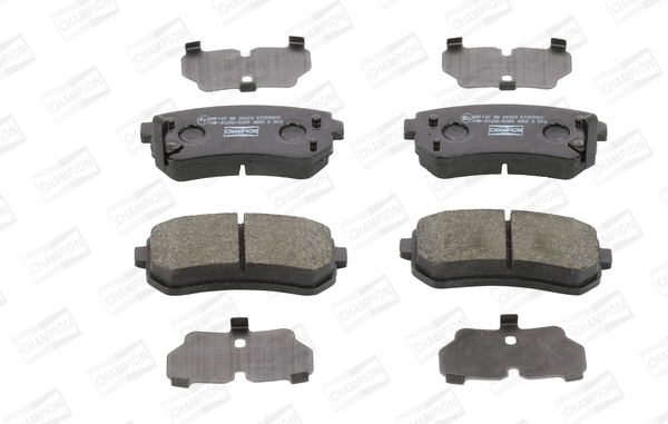 set placute frana,frana disc 572590CH CHAMPION