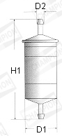 Filtru combustibil L225/606 CHAMPION