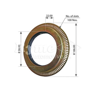 Inel senzor, ABS 17605 Automotive RYME