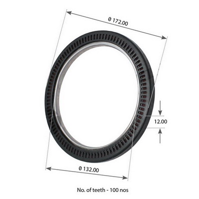 Inel senzor, ABS 17612 Automotive RYME